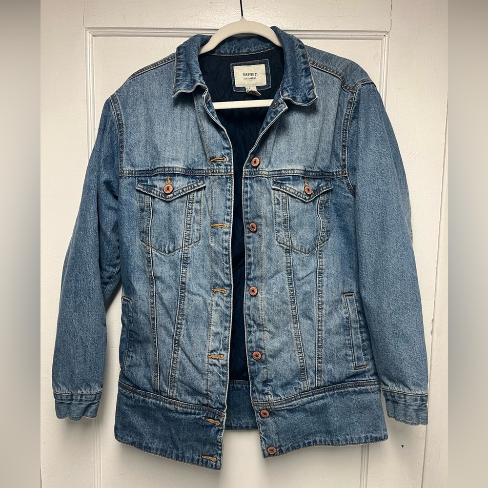 Denim jacket with lining